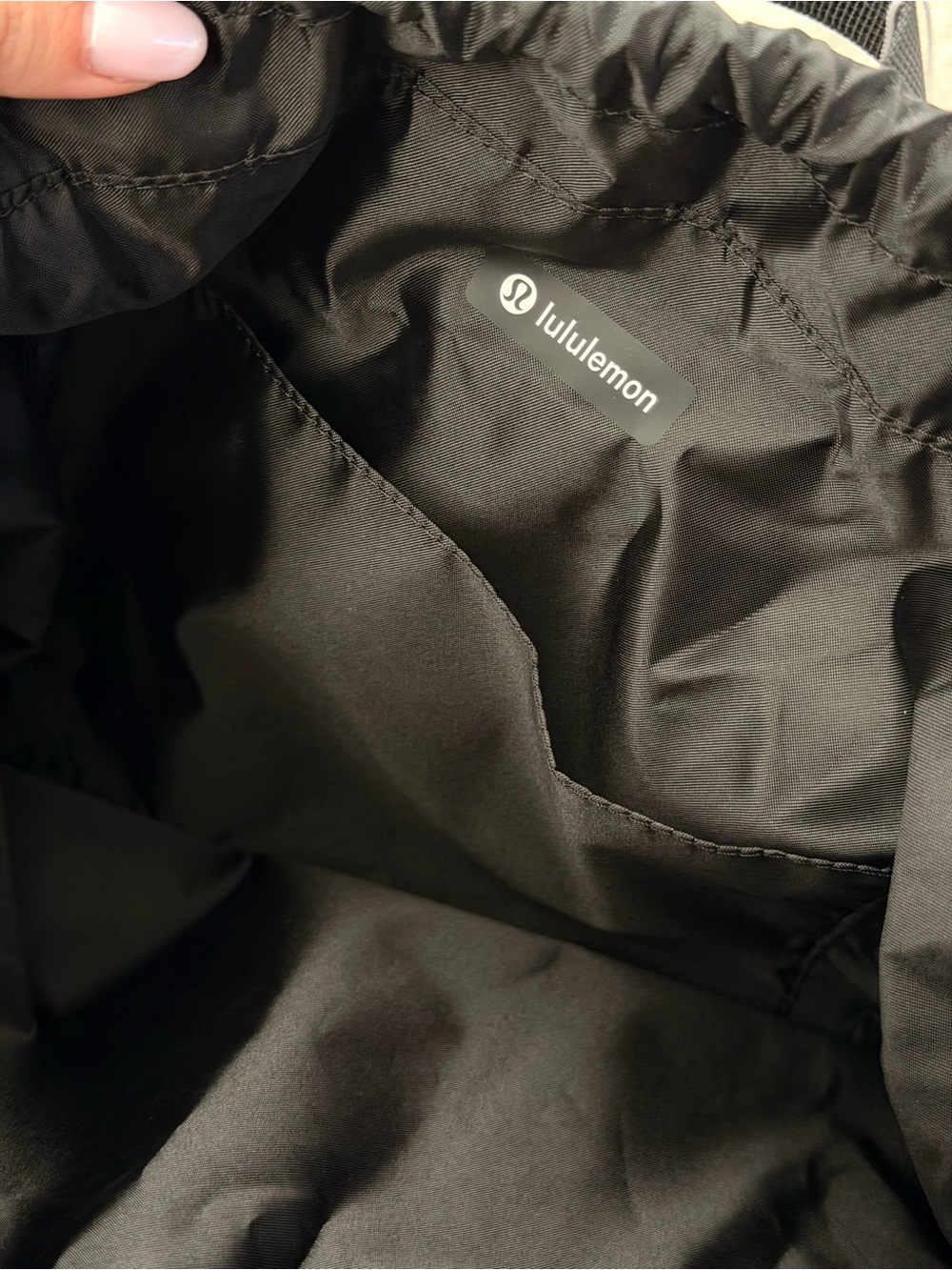lululemon Black Drawstring Gym bag - Picture 6 of 7